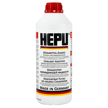 Рідина охолоджуюча антифриз HEPU G12 червона концентрат 1,5 л (P999 G12) P999 G12 фото