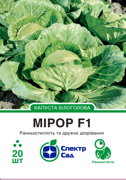 Капуста білоголова Мірор F1 20 шт, СС 2514 фото