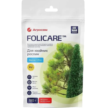 Добриво мінеральне YaraFolicare для хвойних рослин 180 г 124700219 фото