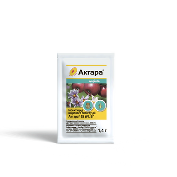 Інсектицид Актара 25 WG, в. г. 1,4 г, Syngenta 1076 фото