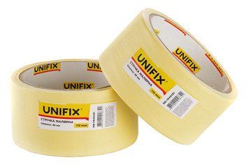 Стрічка клейка малярна 48мм*20м UNIFIX 4301 фото