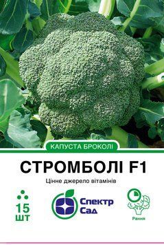 Капуста брокколі Стромболі F1 15 шт, СС 1357 фото