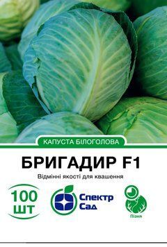 Капуста білоголова Бригадир F1 100 шт, СС 2033 фото