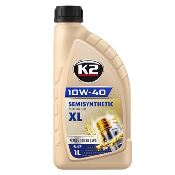 Олива моторна K2 SEMISYNTETIC MOTOR OIL SL/CF XL 10W40 1л 13019 фото