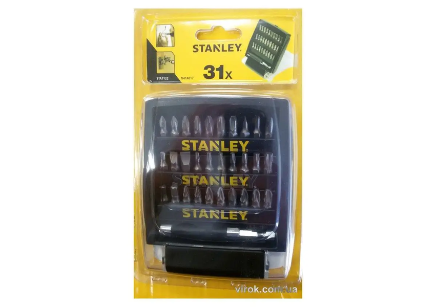 Набір насадок викруткових (біт) STANLEY з магнітним тримачем 29 шт 12799 фото