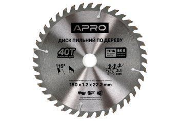 Диск пильний по дереву APRO 180х22,2 мм, 40 зубів 14162 фото