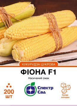 Кукурудза Фіона F1 суперсолодка 200 шт, СС 4365 фото
