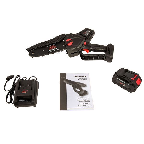 Пила ланцюгова акумуляторна Vitals Professional AKZ 1820ak BL Kit 237654 фото