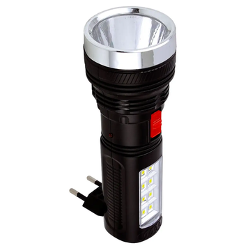 Ліхтар LED акумуляторний ручний GR-227 GRUNHELM (1W + 8 SMD, заряд від розетки) 14512 фото