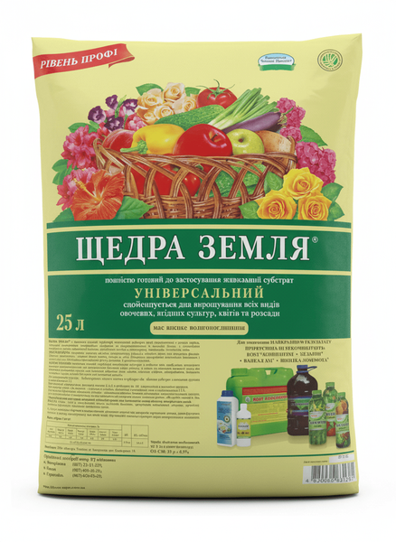 Субстрат Щедра земля 25 л 631381 фото