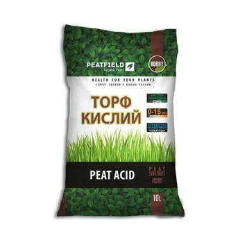 Субстрат Торф кислий Peatfield 10 л 15404 фото